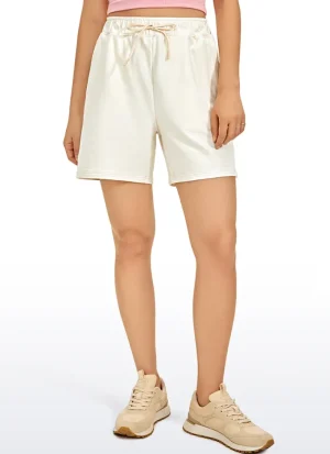 Cheap CRZ YOGA Amenity High Waisted Sweat Shorts 6''