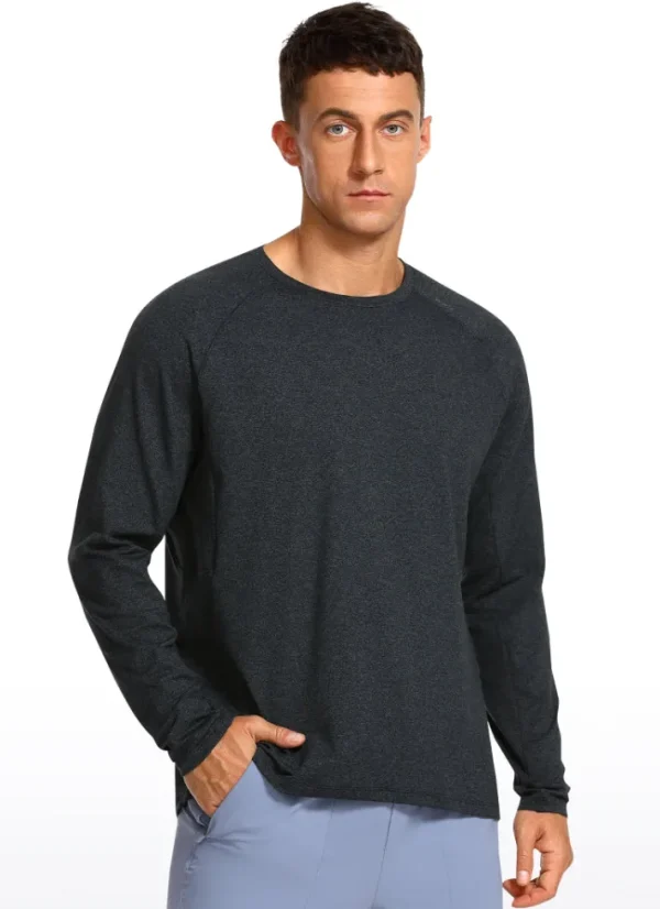 Shop CRZ YOGA Brushed Slim-Fit Long Sleeve