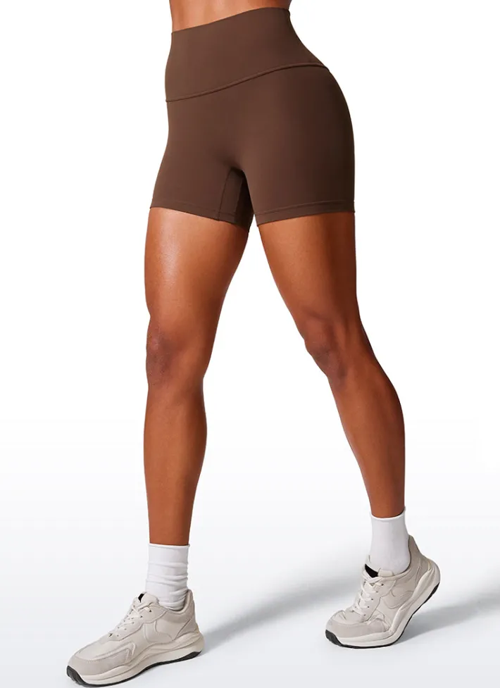 Sale CRZ YOGA Butterlift High Waist Scrunch Butt Biker Shorts 4'' - No front seam