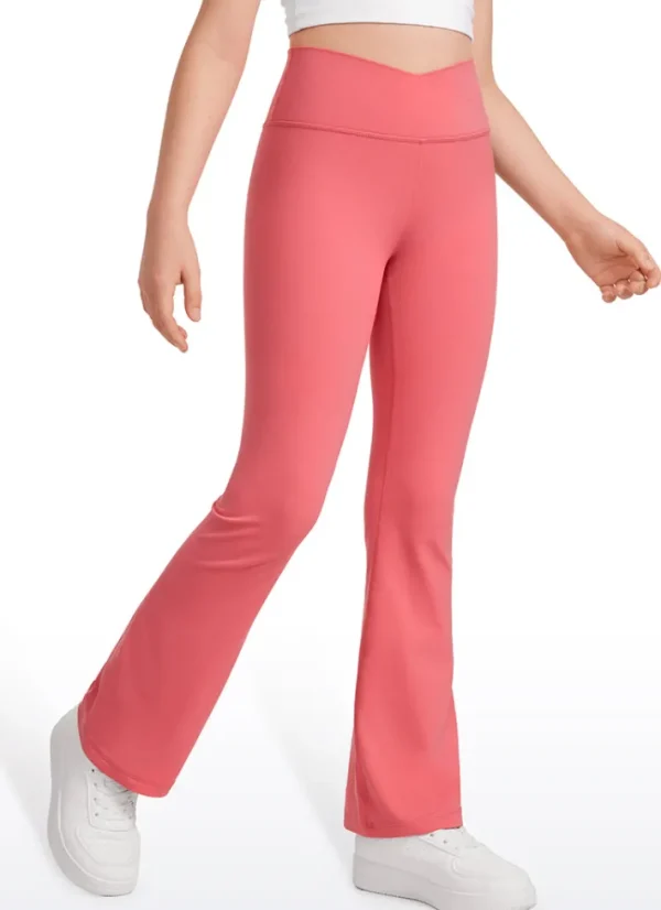 Outlet CRZ YOGA Butterluxe Girls Crossover Flare Leggings