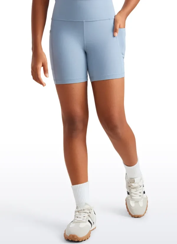 Cheap CRZ YOGA Butterluxe Girls Sports Pockets Shorts