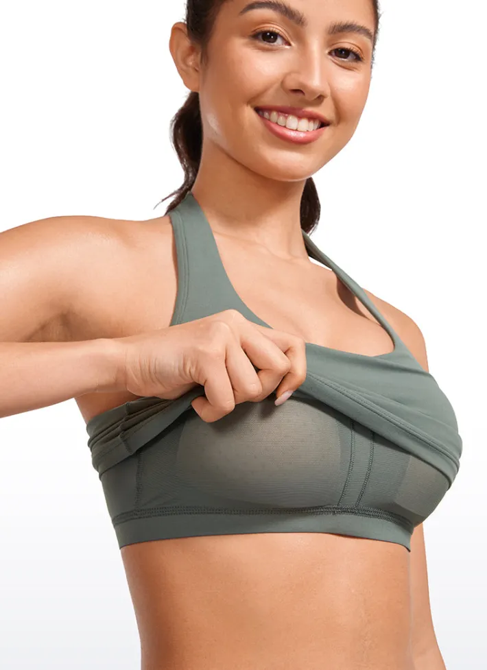 Best Sale CRZ YOGA Butterluxe Halter Built-in Bra Tanks