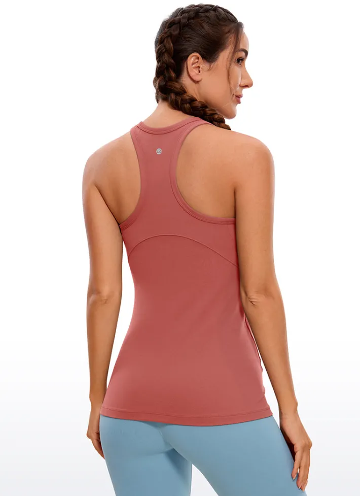 Outlet CRZ YOGA Butterluxe Hip-Length Racerback Tank High Neck
