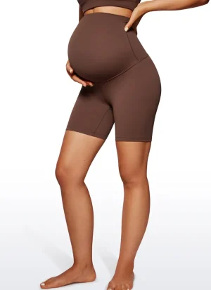 Cheap CRZ YOGA Butterluxe Maternity Shorts 6''- Super High Waist