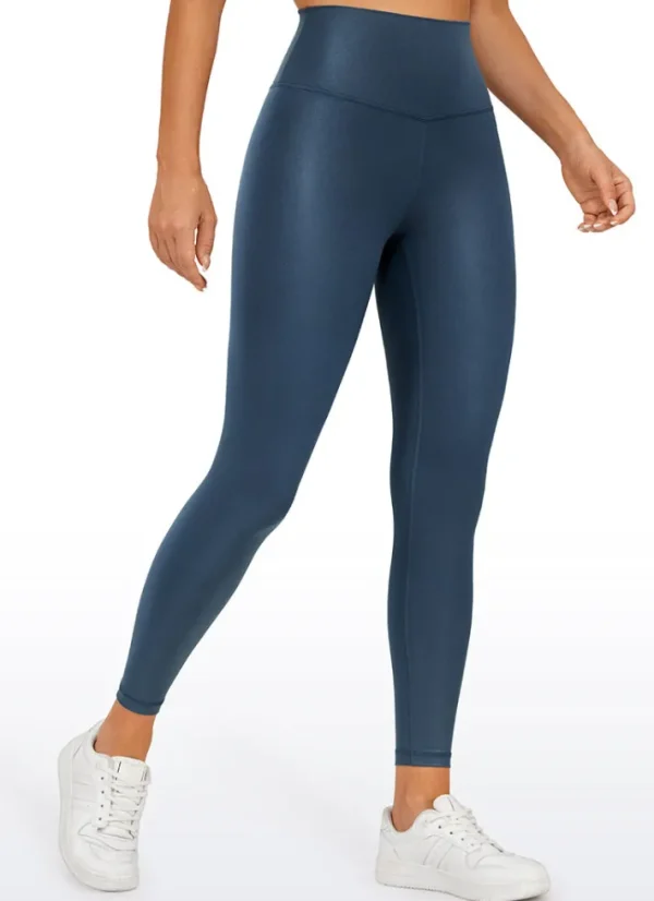 Clearance CRZ YOGA Butterluxe Matte Faux Leather Leggings 25''