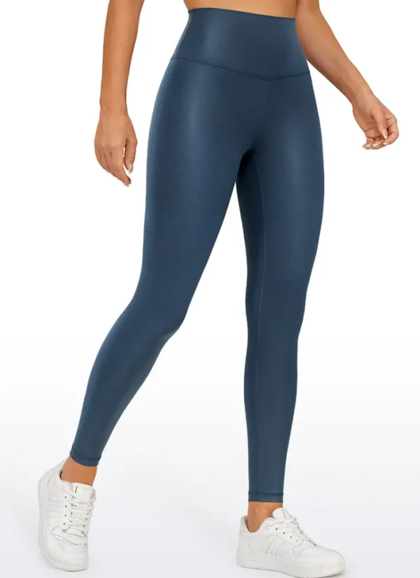 Best Sale CRZ YOGA Butterluxe Matte Faux Leather Leggings 28'' FRENCH NAVY Classic Pattern
