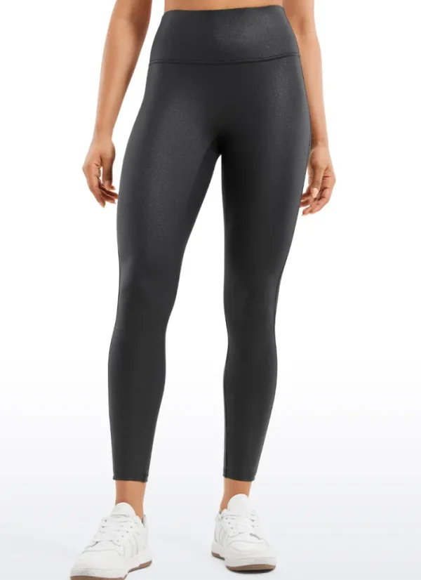 Outlet CRZ YOGA Butterluxe Matte Faux Leather No Front Seam Leggings 25''