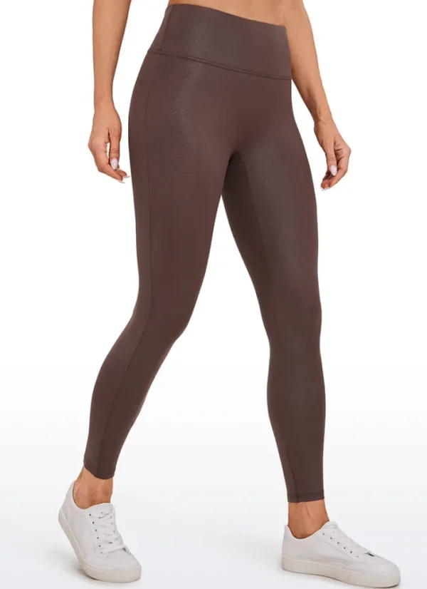 Best CRZ YOGA Butterluxe Matte Faux Leather No Front Seam Leggings 26.5''
