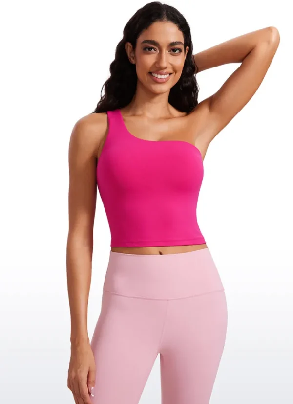 Best Sale CRZ YOGA Butterluxe One Shoulder Built-in Bra Tanks