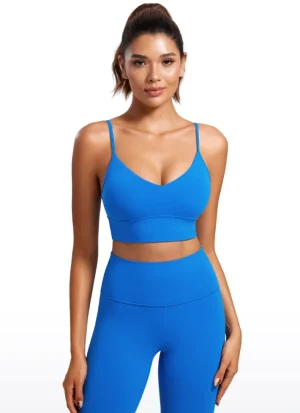 Best CRZ YOGA Butterluxe V Neck Longline Sports Bra