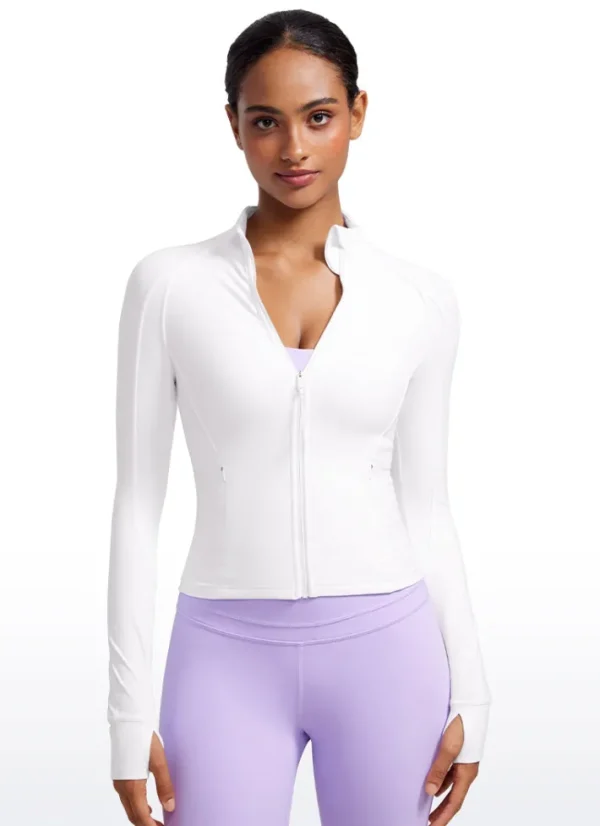 Clearance CRZ YOGA Butterluxe Waist-Length Full Zip Jackets