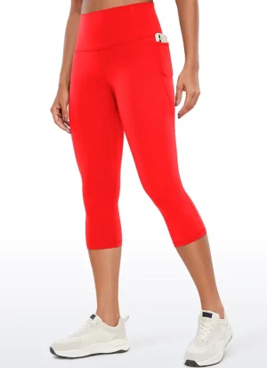 New CRZ YOGA Butterluxe Yoga Pockets Capris Leggings 19''