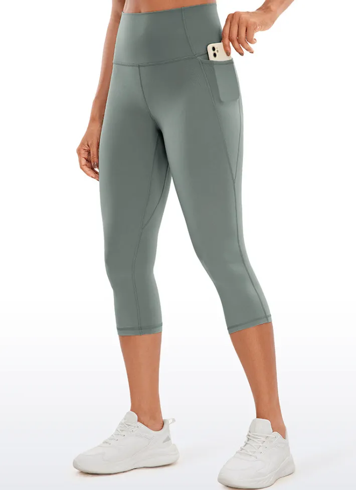New CRZ YOGA Butterluxe Yoga Pockets Capris Leggings 19''