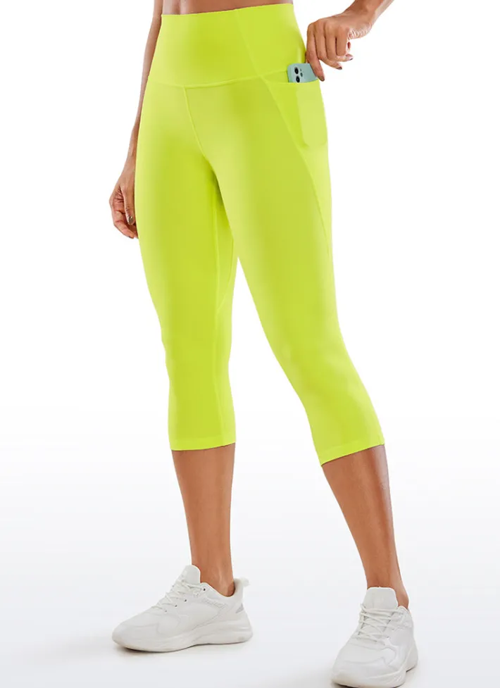 New CRZ YOGA Butterluxe Yoga Pockets Capris Leggings 19''