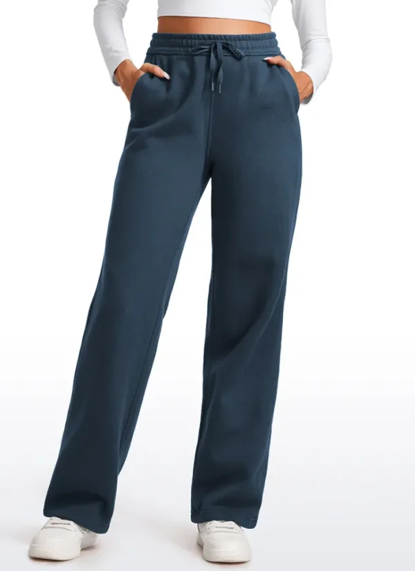 Shop CRZ YOGA Cotton Fleece Lined Straight Leg Sweatpants 30''