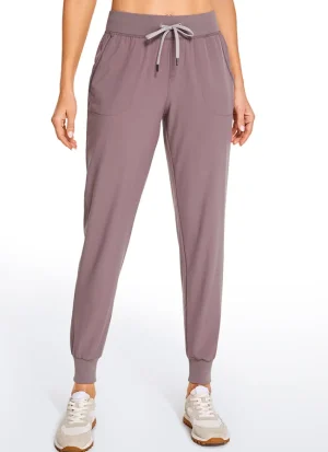 Store CRZ YOGA Feathery-Fit Drawstring Jogger with Pockets 28'' - Flat Waistband