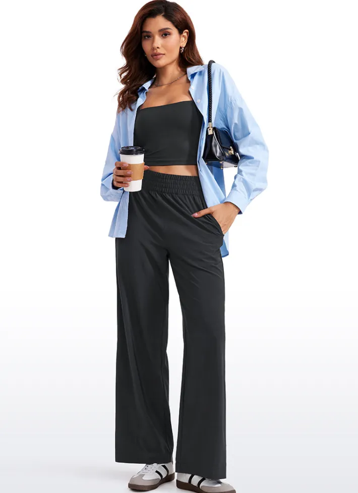 Online CRZ YOGA Feathery-Fit Soft High Rise Wide Leg Pants with Pockets 30"