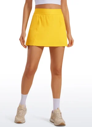 Flash Sale CRZ YOGA Feathery-Fit Soft High Waisted Golf Skirts with Pockets 14''