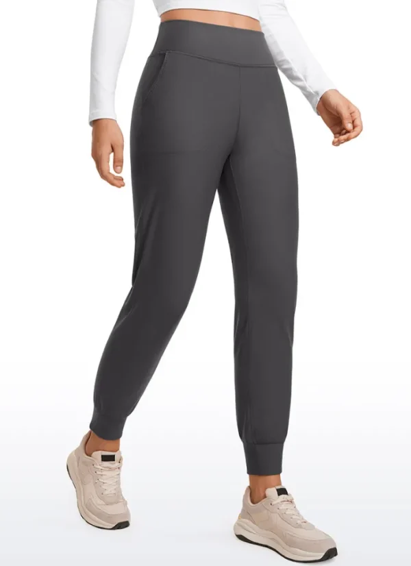Clearance CRZ YOGA Fleece Lined Soft Workout Joggers with Pockets 27.5"