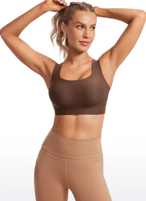 Best CRZ YOGA Flex Sculpt Racerback Sports Bra U Neck