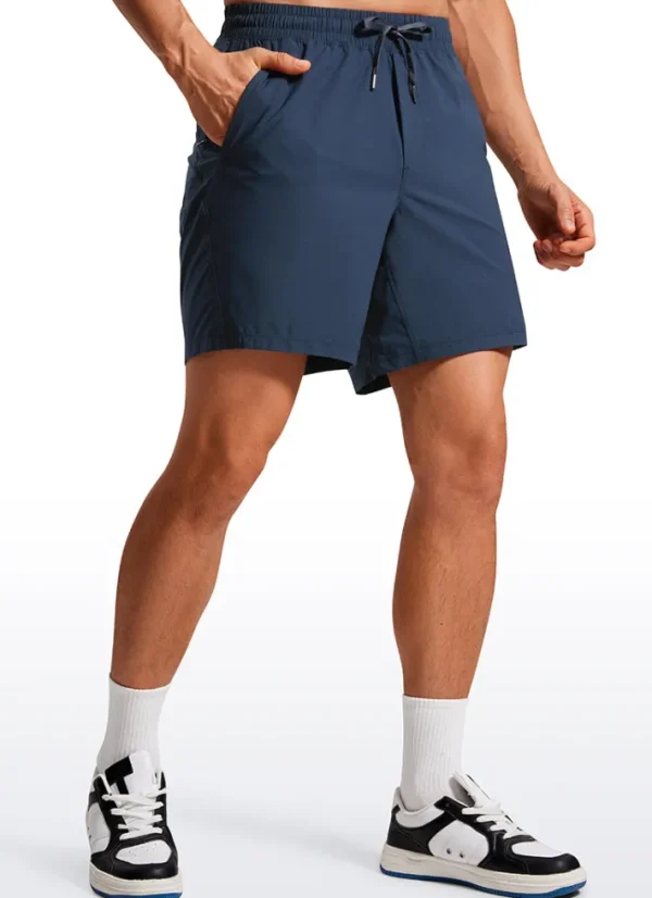 Cheap CRZ YOGA Lightweight Athletic Pocketed Shorts 7''- Linerless