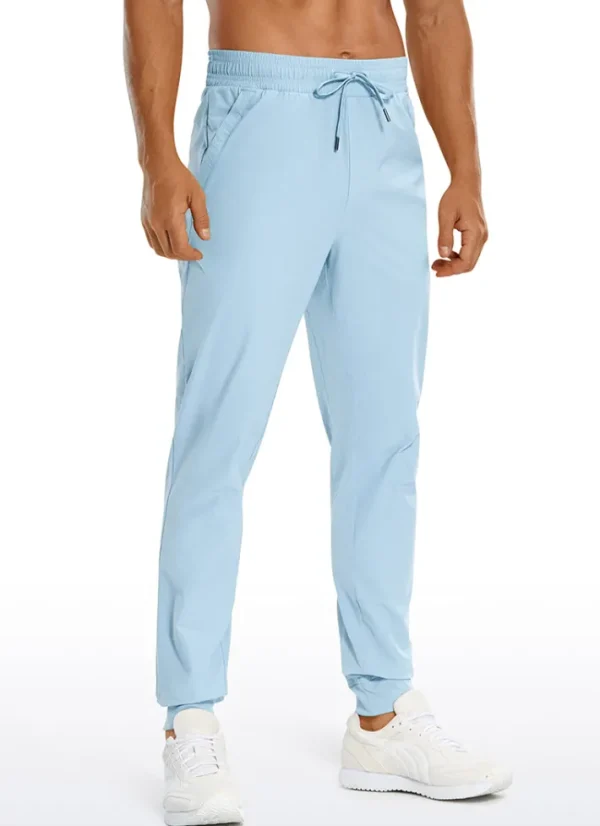 Discount CRZ YOGA Lightweight Joggers Zip Pockets 29'' Chambray Blue