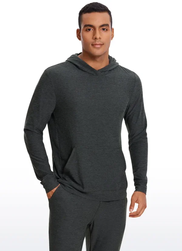 Best Sale CRZ YOGA Lightweight Long Sleeve Hoodies with Pocket