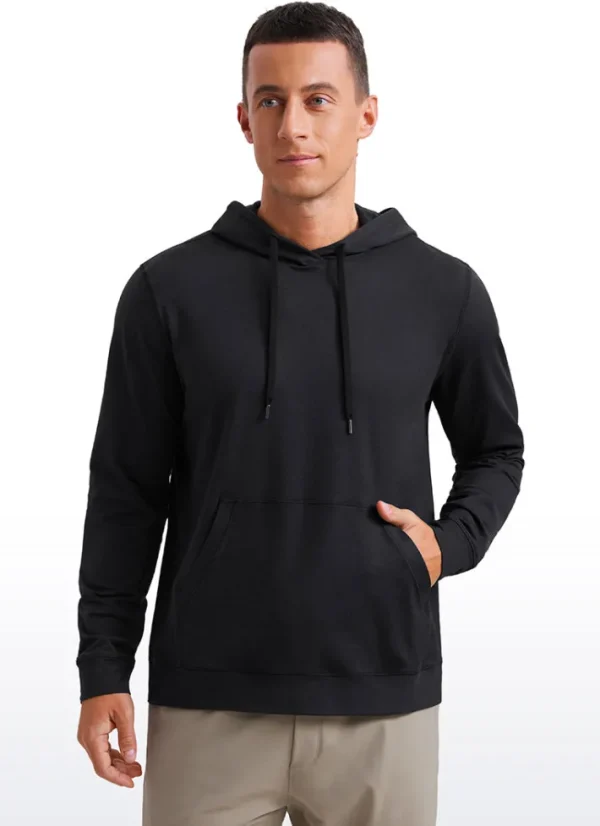 Hot CRZ YOGA Lightweight Pullover Hoodie Long Sleeve with Pocket