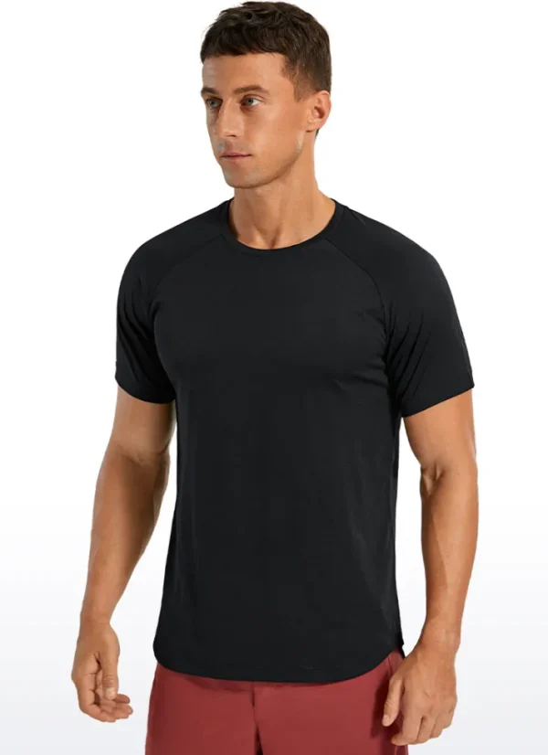 Outlet CRZ YOGA Lightweight Quick Dry Short sleeves Round Neck