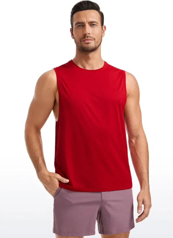 Best CRZ YOGA Lightweight Quick Dry Tank Tops Round Neck