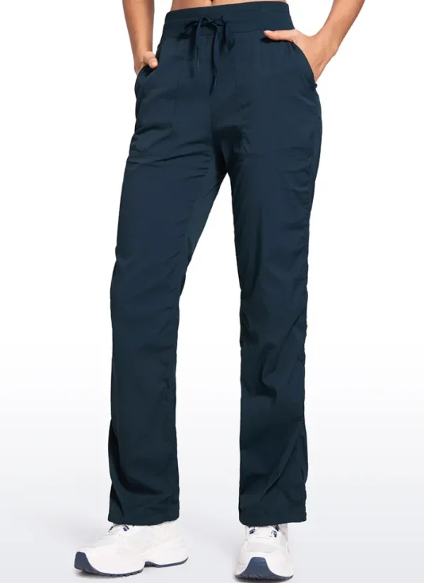 Best CRZ YOGA Lightweight Workout Straight Leg Pocket Pants 30"