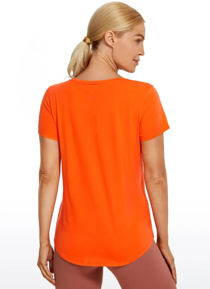 New CRZ YOGA Pima Cotton Short Sleeves