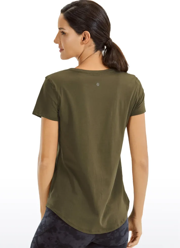 New CRZ YOGA Pima Cotton Short Sleeves