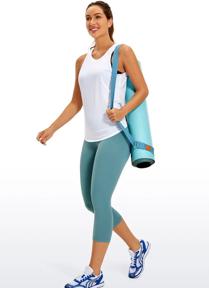 Shop CRZ YOGA Pima Cotton Tank Split Open Back