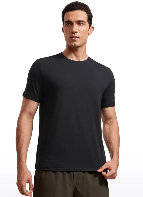 Shop CRZ YOGA Quick Dry High Crewneck Short Sleeves Shirts