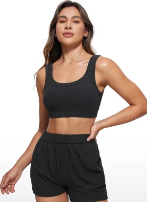 Flash Sale CRZ YOGA Ribbed Sports Bras U Back