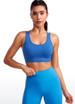 Flash Sale CRZ YOGA Seamless Strappy Longline Bra Criss Cross Back
