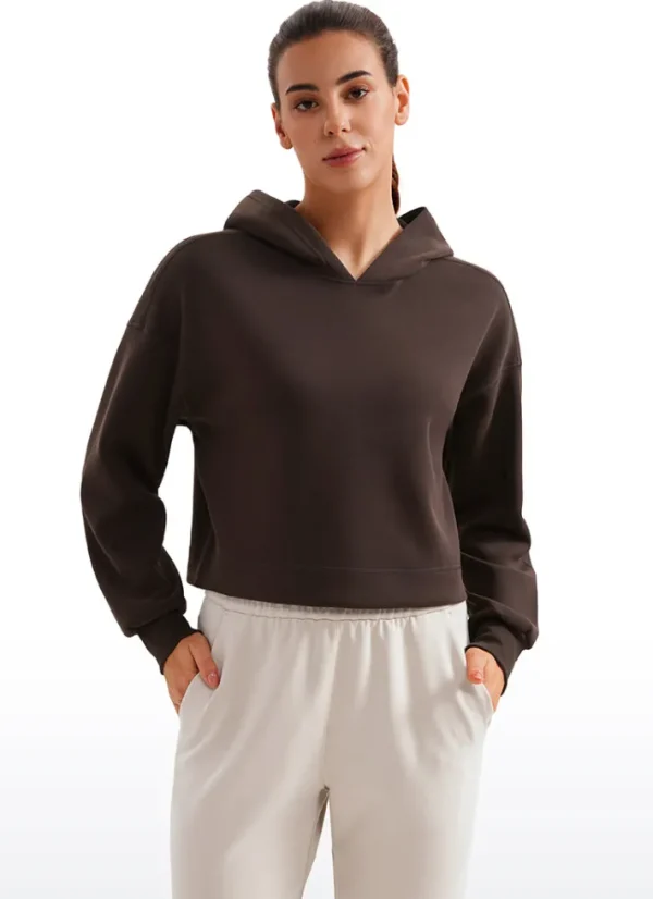 Outlet CRZ YOGA SoftAura Cropped Pullover Hoodies