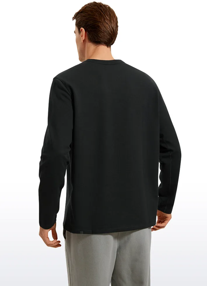Online CRZ YOGA Softness Fleece Crewneck Pullover Sweatshirt
