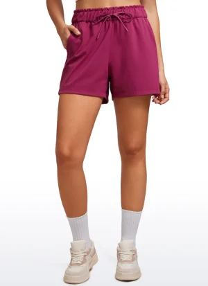 Clearance CRZ YOGA Stretch High-Rise Drawstring Shorts with Pockets 2.5"