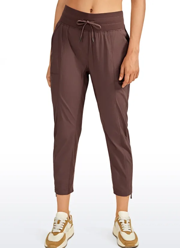 Cheap CRZ YOGA Striped Pants with Pockets 25''- Cinched Leg