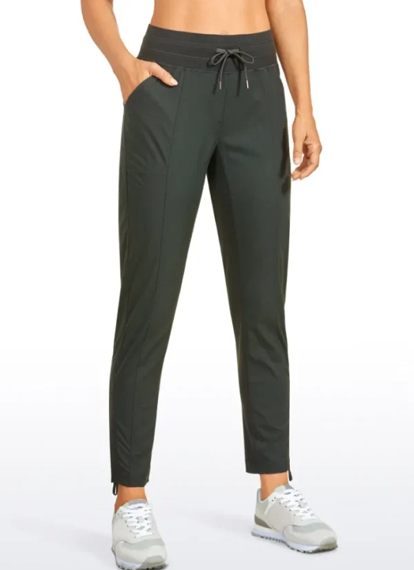 Cheap CRZ YOGA Striped Pants with Pockets 27''- Cinched Leg