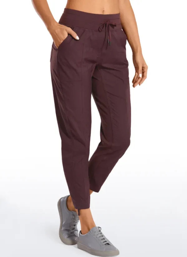 Discount CRZ YOGA Striped Pants with Pockets 25''- Cinched Leg