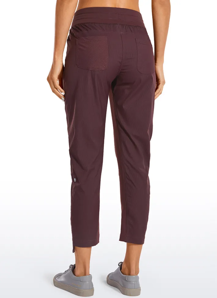 Discount CRZ YOGA Striped Pants with Pockets 25''- Cinched Leg