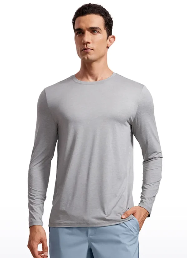 Fashion CRZ YOGA Ultralight Crewneck Long Sleeves Shirts