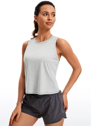 Online CRZ YOGA Ultralight Cropped Tanks High Neck