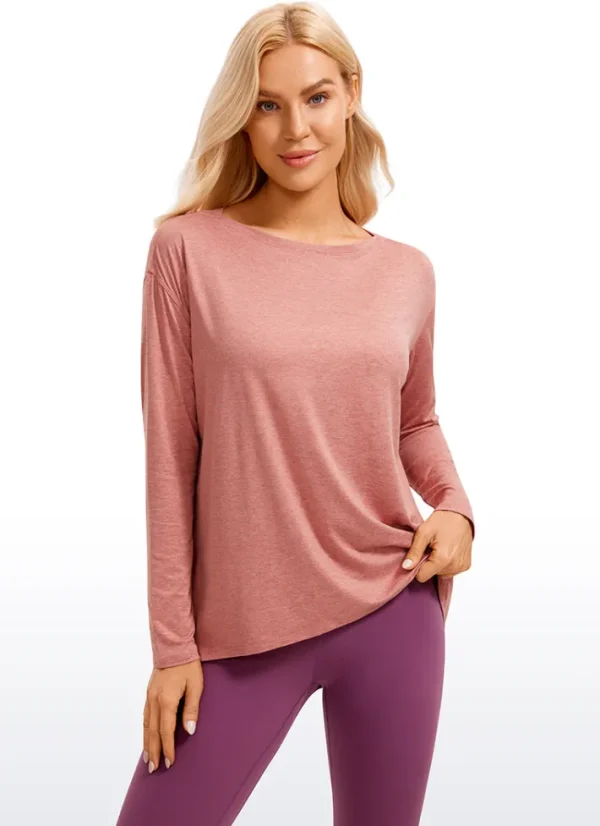 Sale CRZ YOGA UPF 50+ Lightweight Long Sleeve Shirts Quick Dry