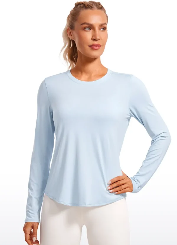 Discount CRZ YOGA UPF 50+ Lightweight Long Sleeves High Neck